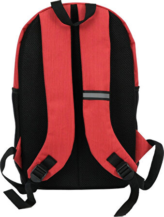 Pippa Nori Üç Bölmeli Ortaokul ve Günlük Sırt Çantası - Erkek - Kırmızı - CNT8015-03