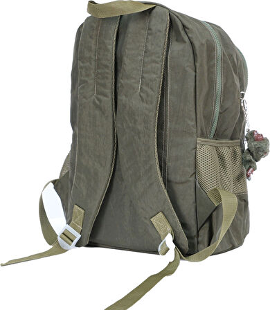 Pippa Yogi Dört Bölmeli Krinkıl Okul ve Günlük Sırt Çantası - Kız ve Erkek - Yeşil - CNT8030-02