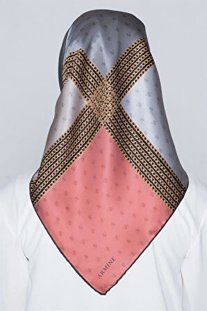 Armine E19YA8113D0324 Dj Saf İpek Eşarp 8113D (T) (Nostalji Twill)