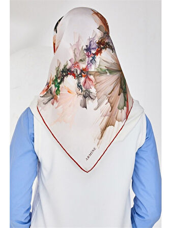 %100 Saf İpek - Sura İpek Eşarp 8337D (S)-2