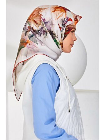 %100 Saf İpek - Sura İpek Eşarp 8337D (S)-2