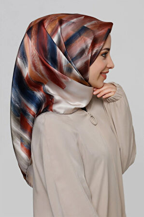 Saf Sura ipek Eşarp (S) (Nostalji Sura)  8339D 81