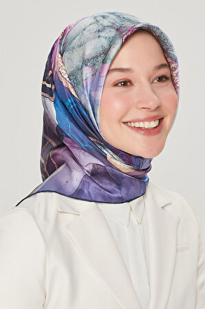 Armine Yeni Sezon 2022 İlkbahar Yaz Serisi %100 İPEK İpek Sura Eşarp 8540DS-09