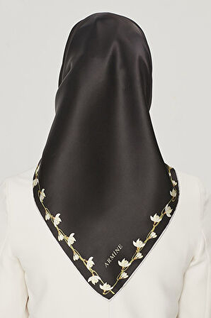 Armine Nostalji Serisi İpek Twill Eşarp 8553D-09
