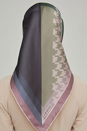 Armine Nostalji Serisi Twill İpek Eşarp 8620D-36
