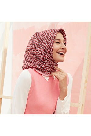 Saf İpek Twill Eşarp 8401D 80