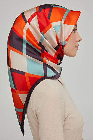 Armine Nostalji Serisi İpek Twill Eşarp 8664D-09