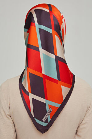 Armine Nostalji Serisi İpek Twill Eşarp 8664D-09