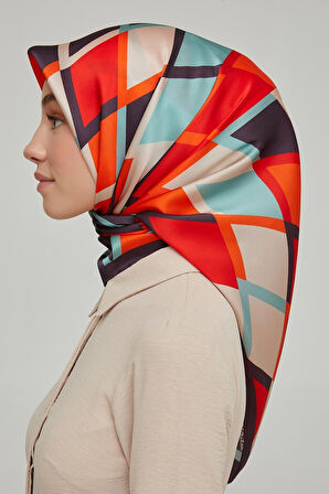 Armine Nostalji Serisi İpek Twill Eşarp 8664D-09