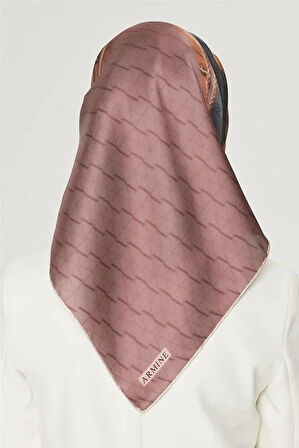 Armine Nostalji Tivil İpek 8519-30 Turuncu Karışık Desen