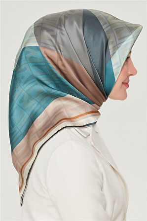 Armine E21YA8516D0483 Dj Saf İpek Eşarp 8516D (T)  (Nostalji Twill)