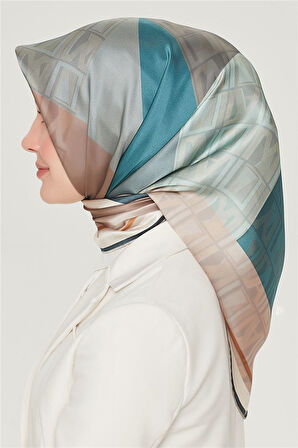 Armine E21YA8516D0483 Dj Saf İpek Eşarp 8516D (T)  (Nostalji Twill)