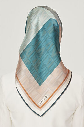 Armine E21YA8516D0483 Dj Saf İpek Eşarp 8516D (T)  (Nostalji Twill)