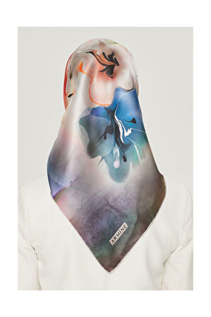 DJ SAF İPEK EŞARP 8527D (S) 90 x 90  (NOSTALJİ SURA) - 81