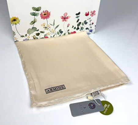 Düz Boyalı % 100 Sura İpek Eşarp 0010D