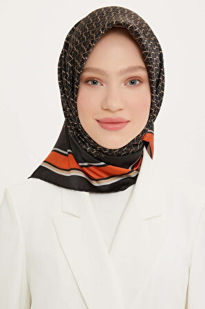 Armine Nostalji Serisi İpek Twill Eşarp 8724D-36