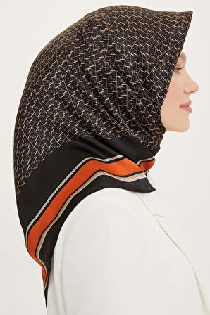 Armine Nostalji Serisi İpek Twill Eşarp 8724D-36