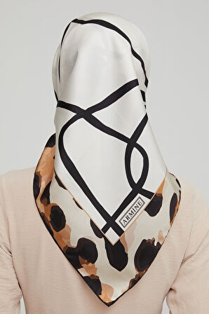 Armine Nostalji Serisi İpek Twill Eşarp 8653D-31