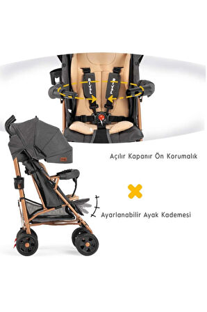 Bordo Junıor Baston Bebek Arabası