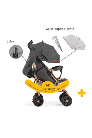 Bordo Junıor Baston Bebek Arabası