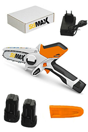 Lion Çift Akülü Şarjlı Mini Dal Budama Makinesi Kesme El Testeresi Portatif Mini Bıçkı 24v 4ah