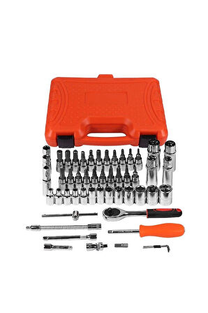 1/4 Cırcırlı Lokma Anahtar Takımı – 53 Parça Bits Uç Seti 