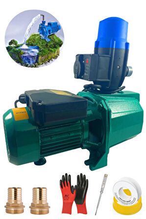 Metal Paslanmaz Jetmax Motorlu Otomatik Sistem Paket Hidrofor 1 Hp Tak Çalıştır Full Set