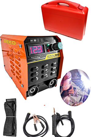 Digital Göstergeli Dkt201 Profesyonel Çantalı 201 Amper Invertör Kaynak Makinesi + 5 Ad Elektrod Set