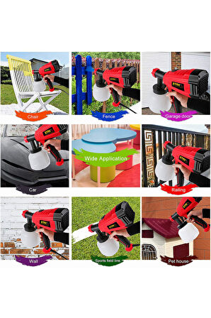 Germany Yüksek Güçlü Boya Ilaç Dezenfektan Püskürtme Makinesi Elektrikli Sprey Boya Tabancası 800 W