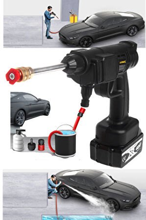 Stm48cw Brushless Motor Yüksek Basınçlı Oto Yıkama Makinesi Akülü Su Tabancası 55 Bar 48v 10ah