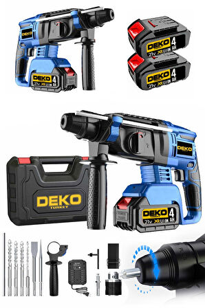 Dkt21kd 21v 4ah Çift Akülü 5 J Kırım Darbeli Kırıcı Delici Kömürsüz Brushless Motor Set