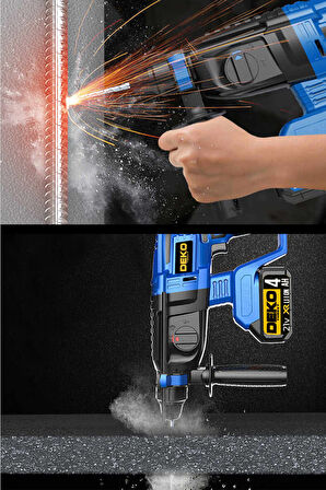 Dkt21kd 21v 4ah Çift Akülü 5 J Kırım Darbeli Kırıcı Delici Kömürsüz Brushless Motor Set