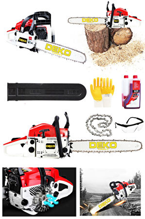 Dkt52yz Ağaç Odun Kesme Bıçkı Makinesi Motorlu Benzinli Testere 52cc 4.3hp + Yağ Zincir Hediyeli