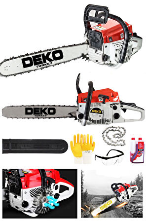 Dkt52yz Ağaç Odun Kesme Bıçkı Makinesi Motorlu Benzinli Testere 52cc 4.3hp + Yağ Zincir Hediyeli