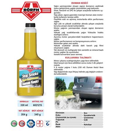 Börf Egzoz Duman Kesici 330 Ml - 6021215