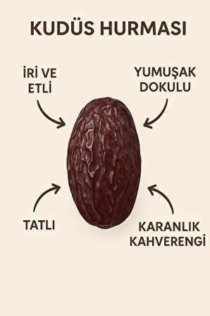 Kudüs Hurması Jumbo Boy 500 Gr