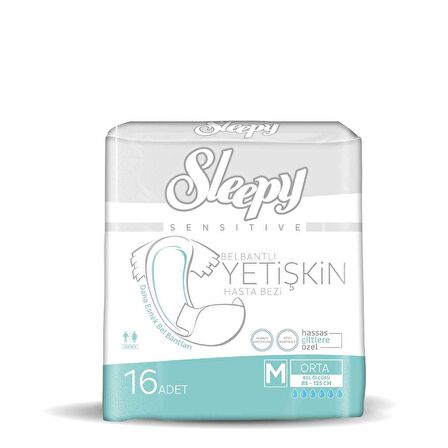 Sleepy Medium Yetişkin Bezi 16 Adet