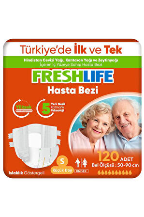 4'lü Freshlife Small Yetişkin Hasta Bezi 30x4 (120 Adet)