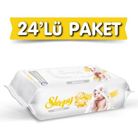 Sensitive 90 Lı 24 Paket Islak Mendil