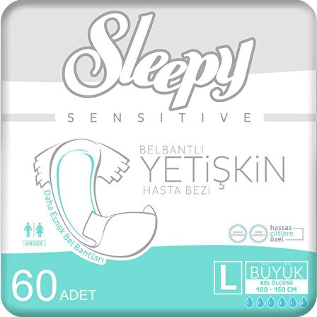 2'li Sleepy Large Yetişkin Hasta Bezi 30x2 (60 Adet)