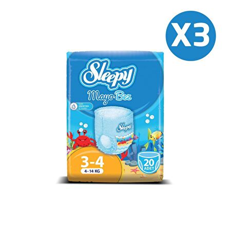 Sleepy 45019 Numara Maxi 60'lı Mayo Külot Bez