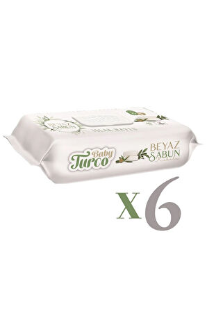 90 Lı Beyaz Sabun Kokulu Islak Havlu 6 Lı Set
