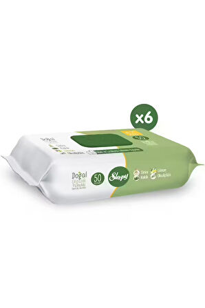 Sleepy Doğal Organik Pamuklu Temizlik Havlusu 6X50 (300 Yaprak)