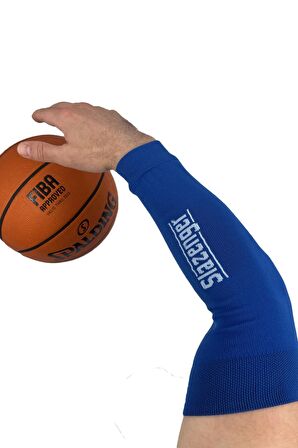 Slazenger Unisex - Likralı Mavi Basketbol Kolluğu - Slzgr-MM