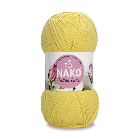 Nako Cotton Luks 100 gr 97554 Açık Sarı 1 adet