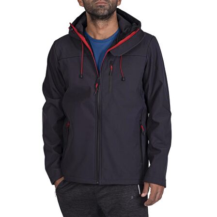 Exuma 2011100 Erkek Antrasit Softshell Mont