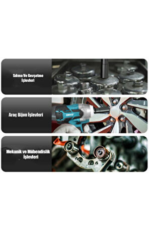 48v 10ah Dksb48 Kömürsüz Bakır Motor Çift Akülü Şarjlı Metal Somun Sökme Bijon Matkap Seti 560n.m