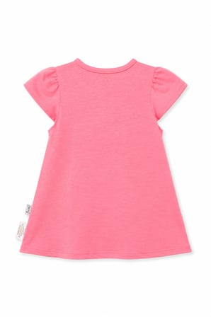 Little Love %100 Pamuk Penye Kız Çocuk Yazlık Elbise 229199