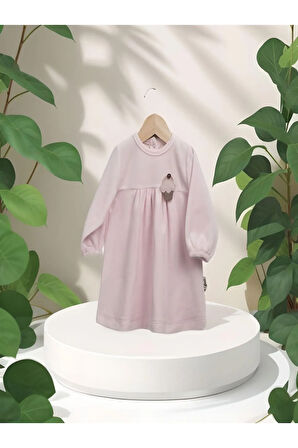 KIZ BEBEK KADİFE ELBİSE