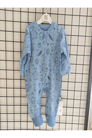 UNISEX BEBEK BASKILI TULUM SALOPET